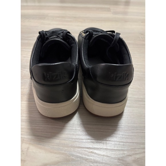 Kizik Vegas Black Leather Hands Free Sneakers Mens 7.5 Womens 9 L3FCDVEGBK26-1D - Picture 4 of 6